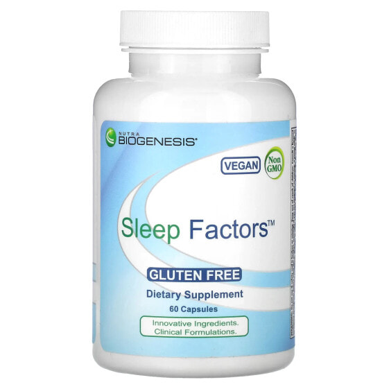 Nutra BioGenesis, Sleep Factors, 60 капсул