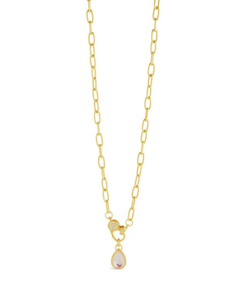 Tay Moonstone Charm Chain Necklace