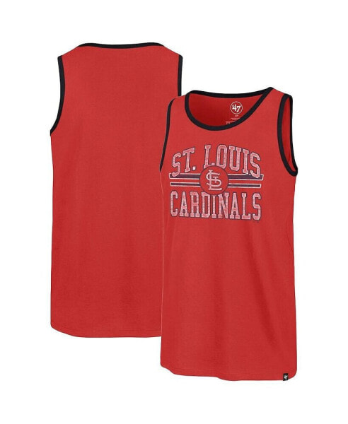 Футболка мужская бренда '47 Brand, красная, модель St. Louis Cardinals Winger Franklin Tank Top