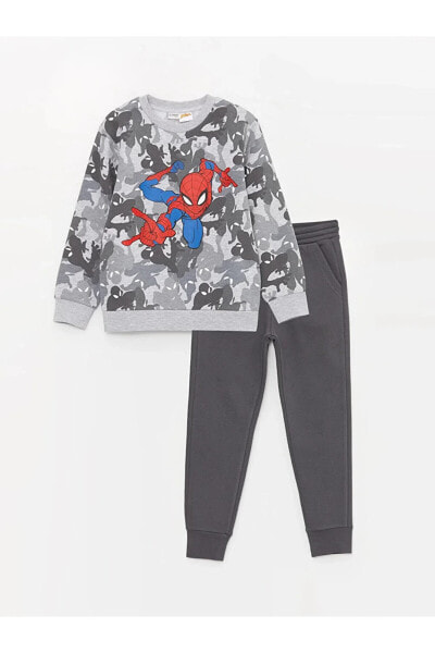 Пижама LCW Kids Spiderman Long Sweatshirt and Jogger