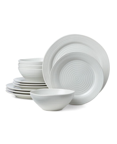 Ridge 12 Piece Dinnerware Set, Service for 4