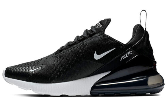 Кроссовки Nike Air Max 270 Black White (W) (Белый, Черный)
