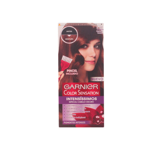 Garnier Color Sensation Permanent Hair Color 5.35 Насыщенная перманентная крем-краска для волос, оттенок пряный шоколад