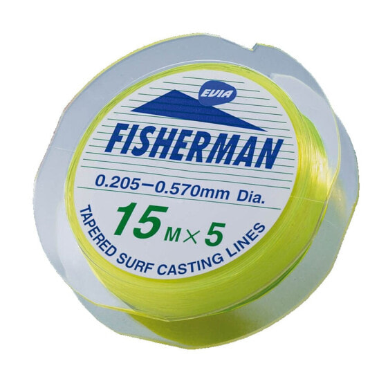 Леска для рыбалки Evia Fisherman Surfcasting Leader 5x15 м