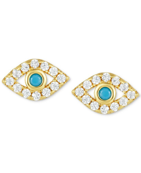 Серьги ADORNIA Evil Eye Stud