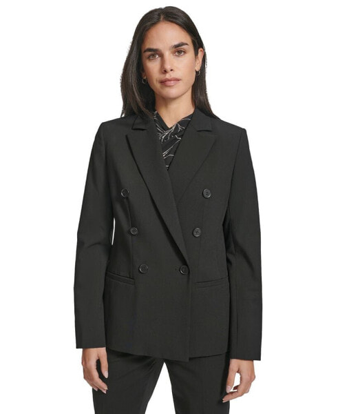 Women's Peak-Lapel Double-Breasted Blazer