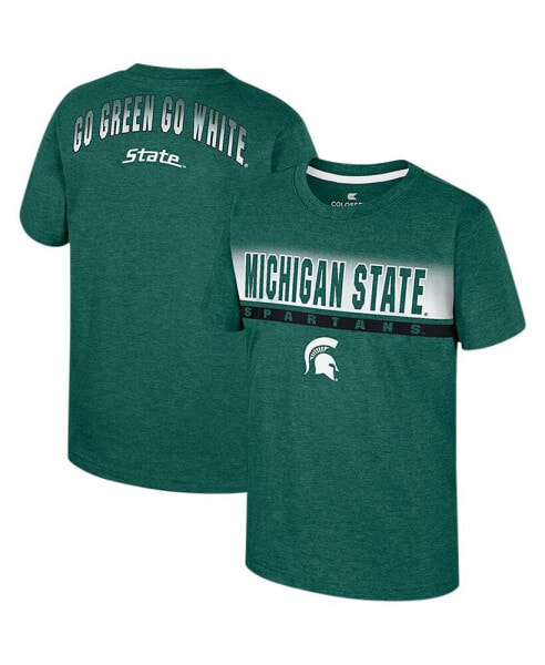 Big Boys Green Michigan State Spartans Finn T-shirt