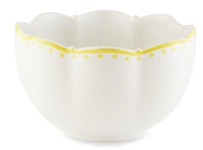 TUTTI FRUTTI SOUP BOWL YELLOW AND WHITE