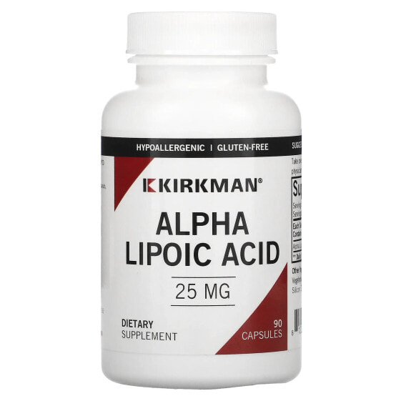 Alpha Lipoic Acid, 25 mg, 90 Capsules