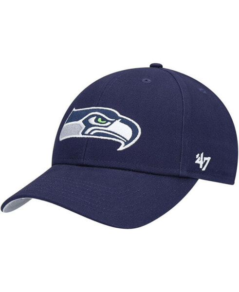 Boys Navy Seattle Seahawks Basic MVP Adjustable Hat