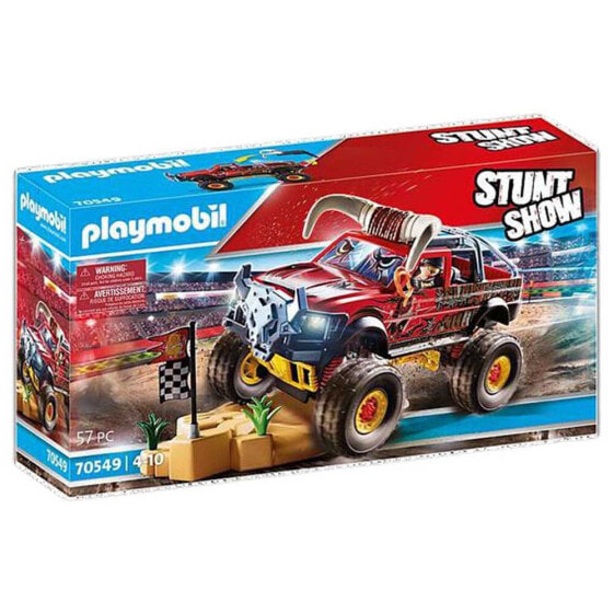 Детский конструктор PLAYMOBIL 70549 Stuntshow Monster Truck Horned