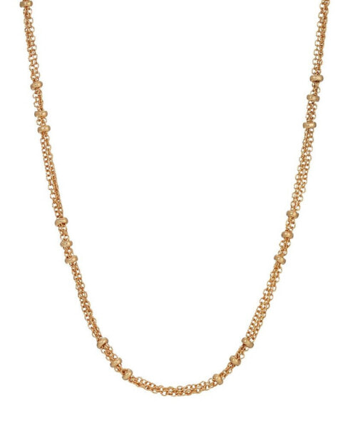 2028 gold-Tone Station Link Chain Necklace