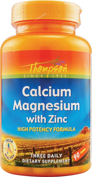 Thompson Calcium Magnesium with Zinc Кальций Магний Цинк 90 таблеток