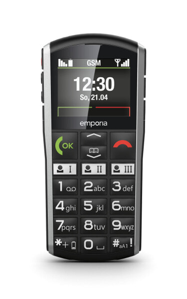 Мобильный телефон Emporia SiMPLiCiTY Bar Single SIM черный серебристый