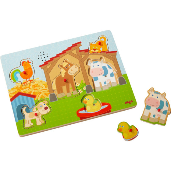 HABA Sounds - Clutching Puzzle On the farm - 6 pc(s) - 2 yr(s)