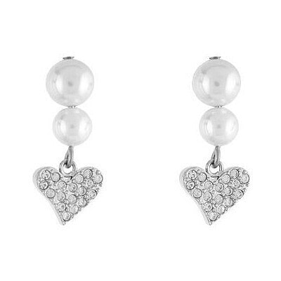 Romantic steel earrings with beads Icona LJ1691