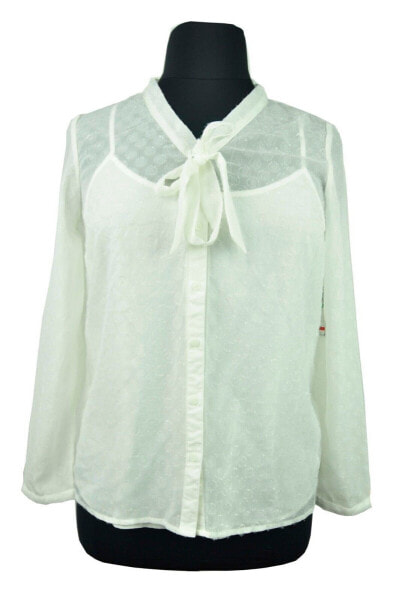 Блуза Tommy Hilfiger  Tie front Sheer White