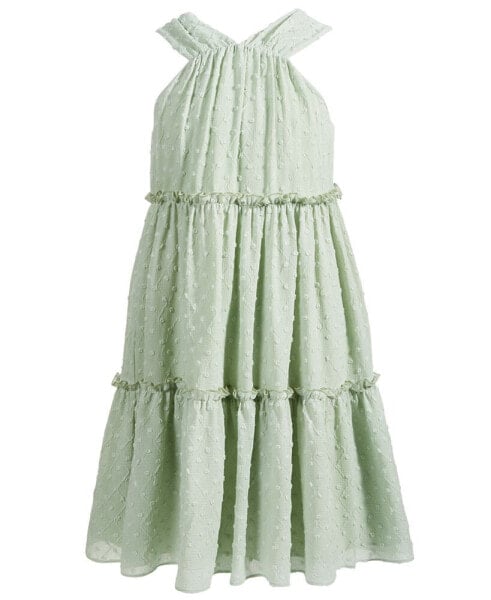 Платье для малышей Nannette Кружевное Платье из Шифона с Точечками