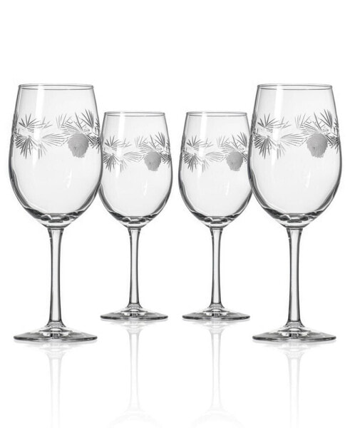 Icy Pine White Wine 12Oz - Set Of 4 Glasses