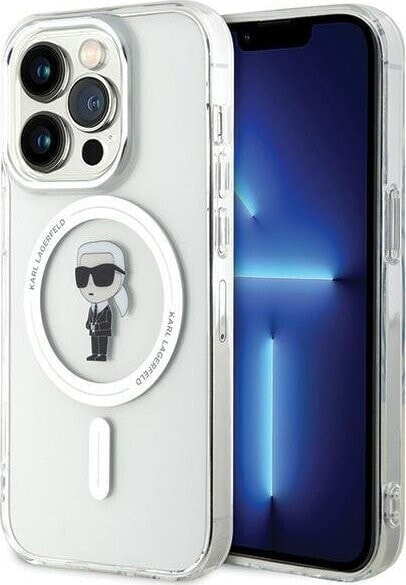 Karl Lagerfeld Karl Lagerfeld KLHMP15LHFCKNOT iPhone 15 Pro 6.1" transparent hardcase IML Ikonik MagSafe