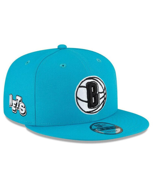 Men's Teal Brooklyn Nets 2023/24 City Edition Alternate 9FIFTY Snapback Adjustable Hat