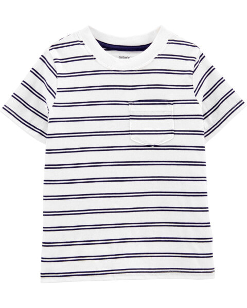 Toddler Striped Pocket Tee 2T