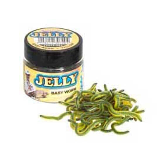 BENZAR MIX Jelly Baits Baby Worm Yellow Plastic Worms