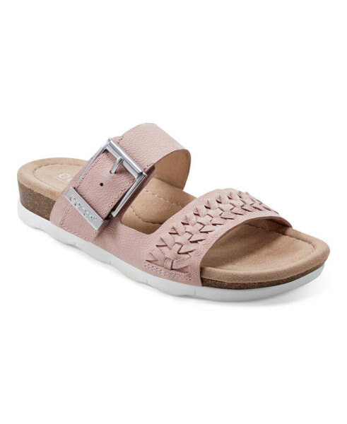 Women's Emani Round Toe Casual Flat Slip-on Sandals