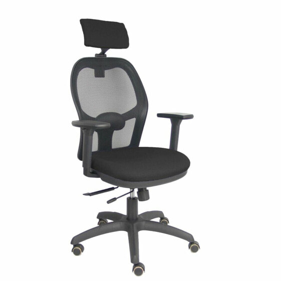 Офисный стул с изголовьем P&C B3DRPCR Чёрный