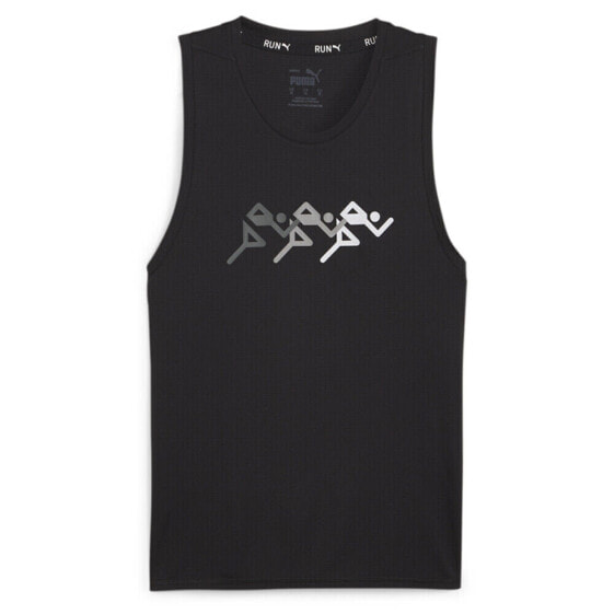 Puma Run Favorites Graphic Singlet Crew Neck Tank Top Mens Size XL Casual Athl