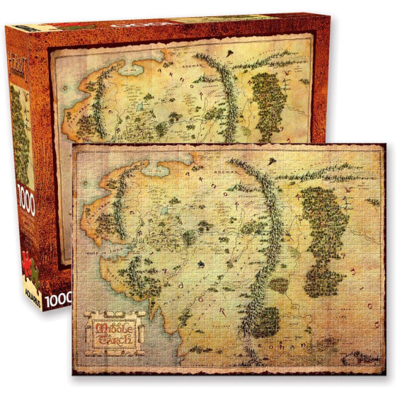 THE LORD OF THE RINGS The Hobbit Middle Earth Map 1000 Piece Puzzle