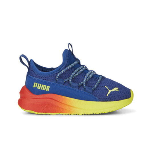 Кроссовки Puma One4all Fade для малышей в стиле "Slip On", синего цвета, для мальчиков