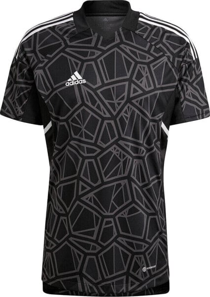 Adidas Koszulka męska Condivo 22 Goalkeeper Jersey Short Sleeve czarna HB1619 L