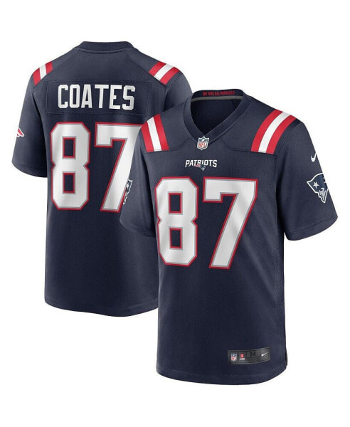 Men's Ben Coates Navy New England Patriots Game Retired Player Jersey