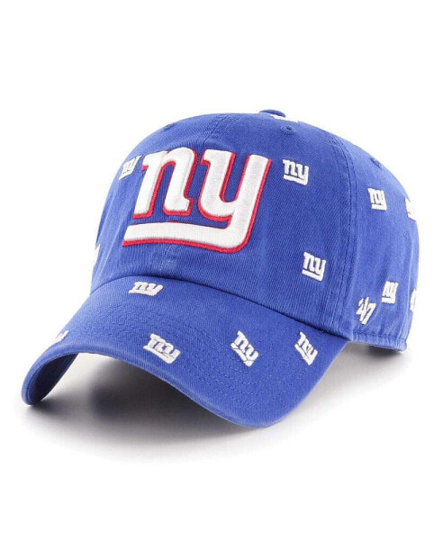 Головной убор '47 Brand женский и мужской синий шапка New York Giants Clean Up Confetti