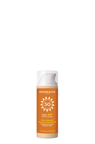 Dermacol Sun Water Resistent SPF50 Водостойкий солнцезащитный флюид выравнивающий тон кожи флюид  50 мл
