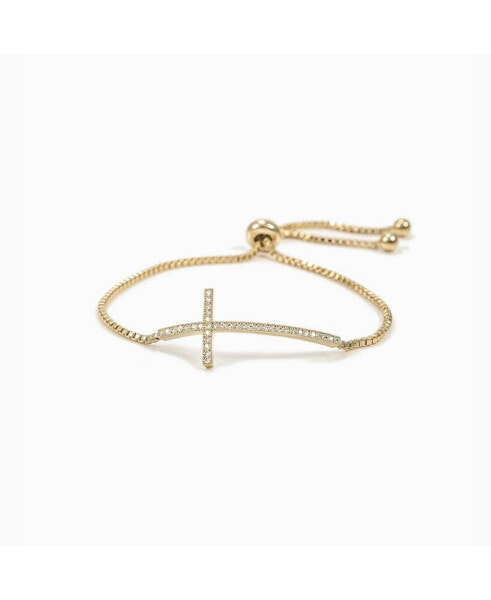 Horizontal Cross Adjustable Bracelet