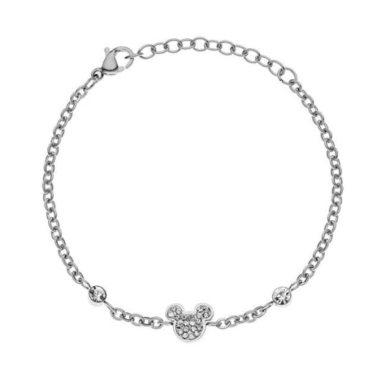 Charming Mickey and Minnie Mouse steel bracelet B600590RWL-B.CS