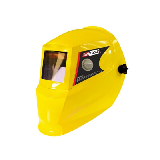 Самокрасящийся сварочный шлем AWTOOLS LYG-5 DIN 9-13, желтый,  с характеристиками