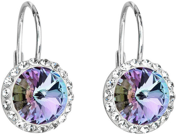 Beautiful silver earrings 31216.5 vitrail light