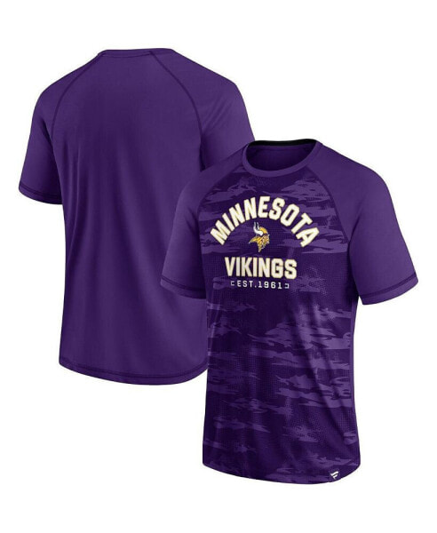 Men's Purple Minnesota Vikings Hail Mary Raglan T-shirt