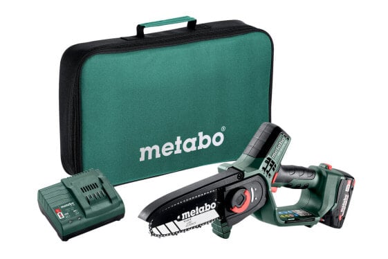 Metabo Akku-Gehölzsäge MS 18 LTX 15, 18V 1x 2,0 Ah und Ladegerät in Werkzeugtasche