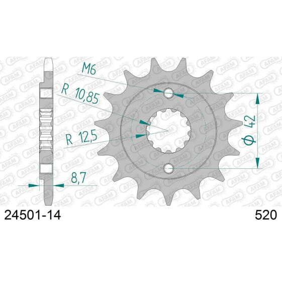 AFAM 24501 Front Sprocket