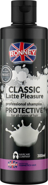 Schützendes Shampoo für alle Haartypen - Ronney Classic Latte Pleasure Protective Shampoo 300 ml