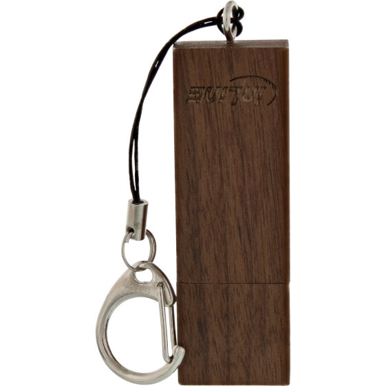 InLine USB 3.0 Flash drive - woodline walnut - with Keychain - 128GB