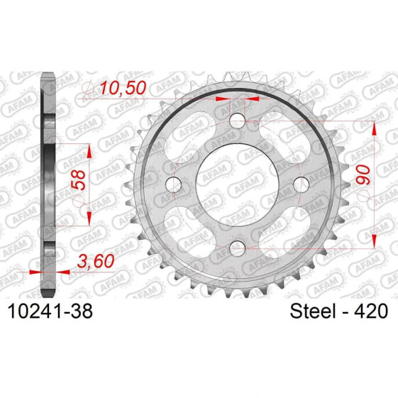 AFAM 10241 Rear Sprocket