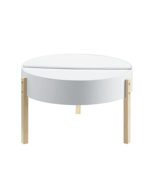 Bodfish Coffee Table, White & Natural