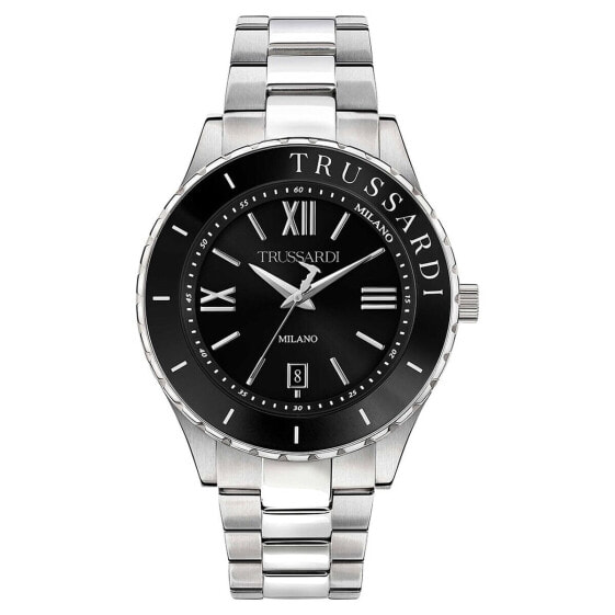 Часы мужские Trussardi R2453143010 черно-серебристые