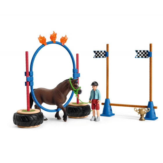 Игровой набор Schleich Pony agility race Farm Life (Фермерская жизнь).