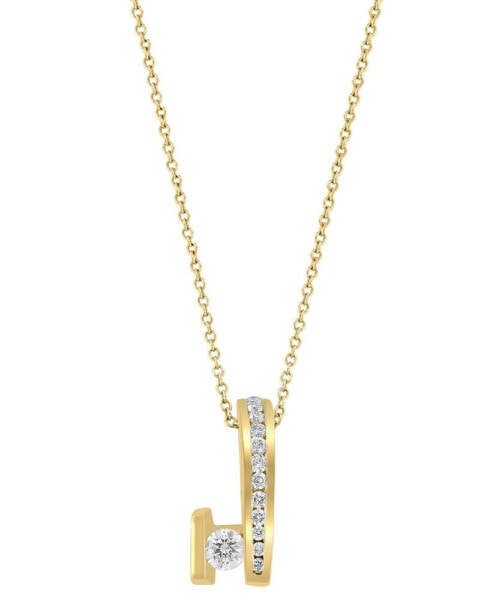 EFFY Collection eFFY® Diamond Abstract Form 18" Pendant Necklace (1/2 ct. t.w.) in 14k Gold